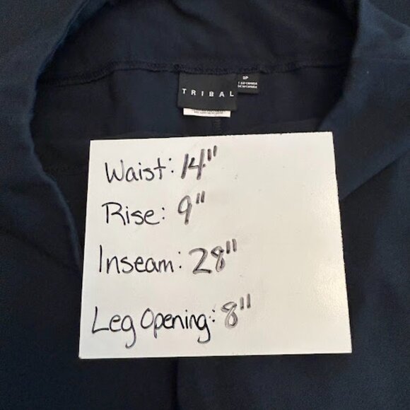 Tribal Women's Black Pull On Stretch Pants Slacks Size 2P - Picture 5 of 5